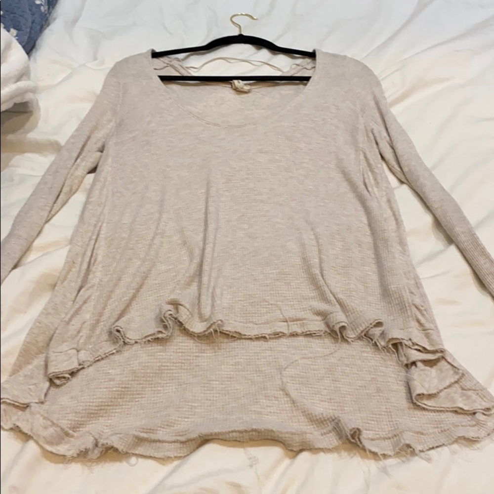 Beige / off white shirt from free people